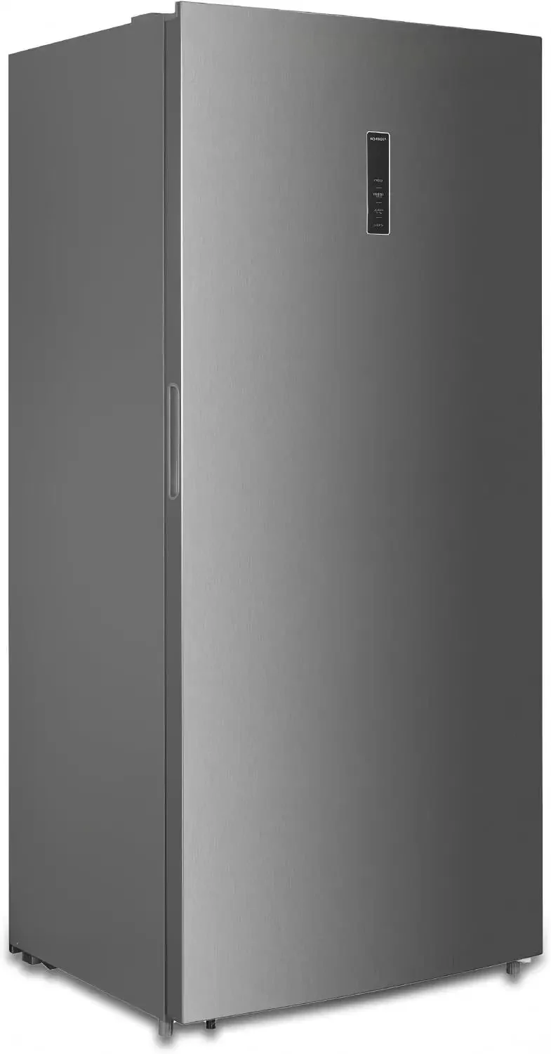 Spacious 21.2 Cubic Foot Convertible Stand Up Freezer And Refrigerator With Built In Frost Free Cooling Clear Glass Shelves And Reversible Entry For Daily Grind Use