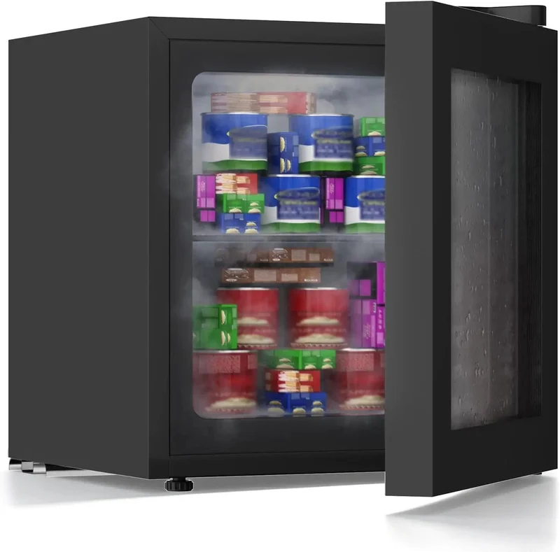 This BadAss Full Size Upright Freezer Arrives Loaded With Tempered Glass Door and External Control Panel for Massive Storage and Chill Vibes That Keep Everything Frozen Solid