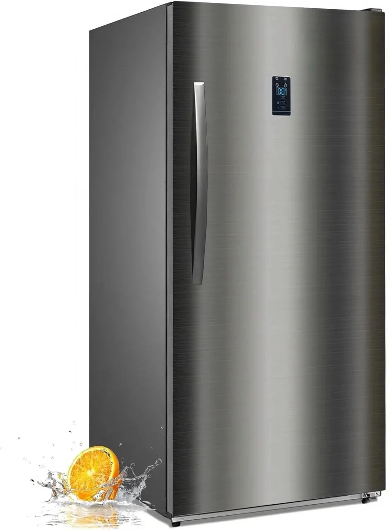 Top Shelf Upright Freezer With Clear Glass Door And Roomy Inside Space For Quick Chilling And No Sweat Thermostat Setup Featuring Quiet Efficiency And Deep Storage To Keep Your Supplies Crisp And Ready Anytime Without Draining Your Utility Bill