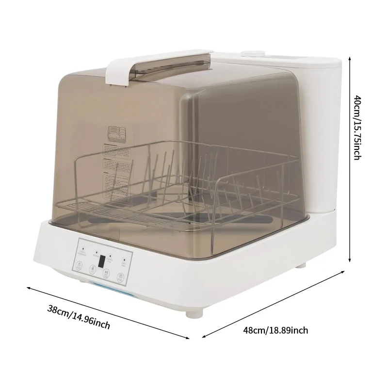 Portable Countertop Dishwasher With Built In Tank And 360 Rotating Spray Three Quick Wash Cycles Handles Four To Five Place Settings Rock Solid Polypropylene Shell Zero Hassle Setup For Dorms Apartments And Rvs