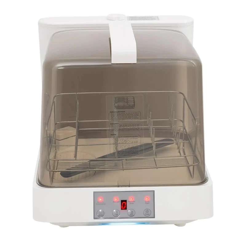 Portable Countertop Dishwasher With Built In Tank And 360 Rotating Spray Three Quick Wash Cycles Handles Four To Five Place Settings Rock Solid Polypropylene Shell Zero Hassle Setup For Dorms Apartments And Rvs