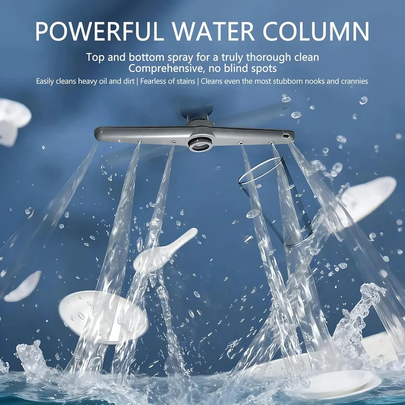 Compact Countertop Dishwasher Packing Eight Place Settings Five Heavy Duty Wash Cycles Dual Spray Arms And A Scalding Hot Rinse To Chop Through Stubborn Grime Without Breaking A Sweat