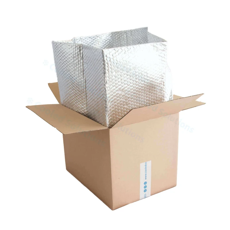 Thermobox faltbar 400 x 400 x 250 mm mit 6-lagiger Isoliertasche