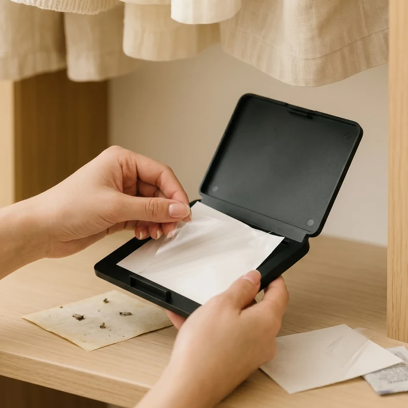 Ersatz Klebeboden für Kleidermottenfalle – mit Pheromon-Lockstoff