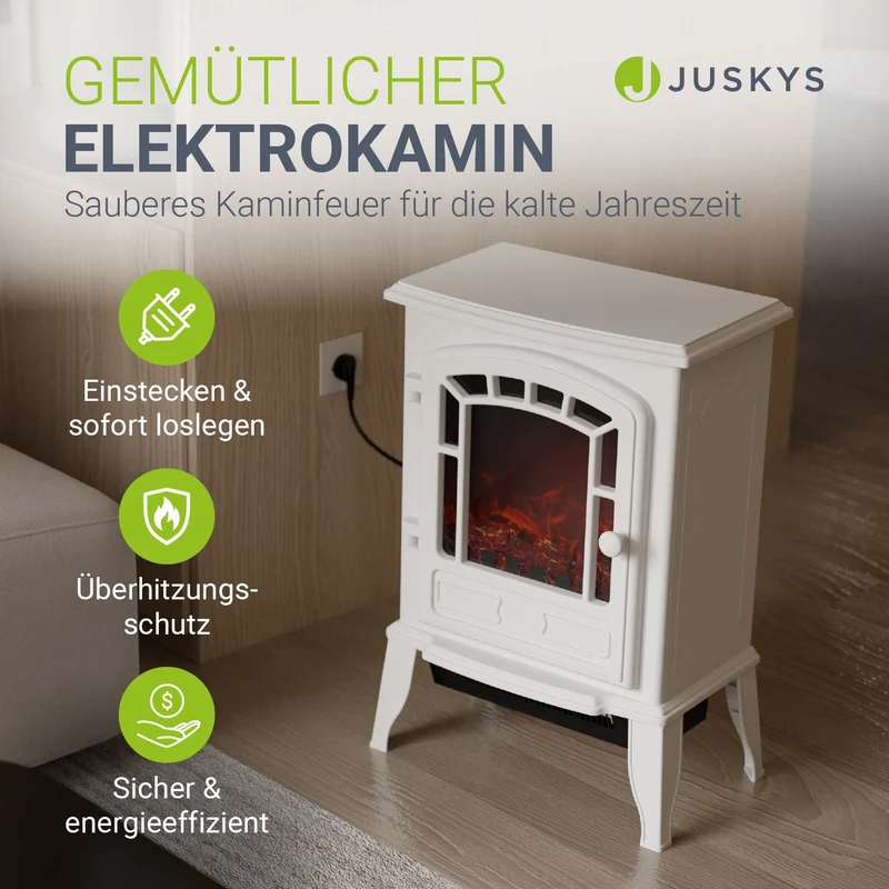 Elektrokamin 2000W mit Flammeneffekt