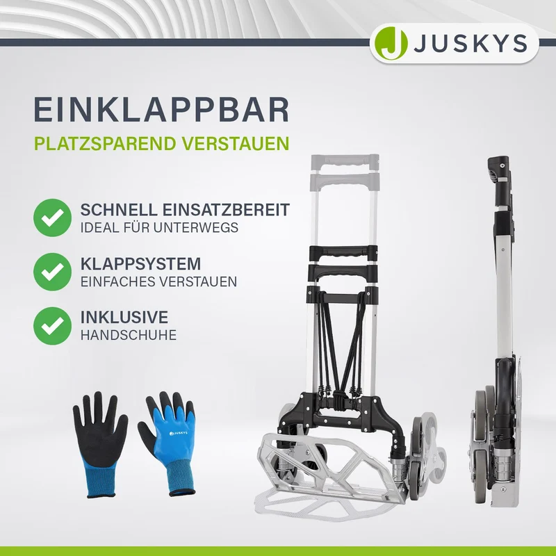 Klappbare Treppensackkarre bis 80 kg