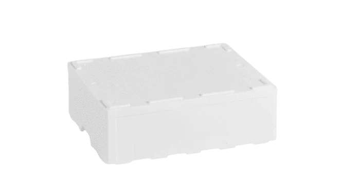 Styroporbox 22 L ohne Lecklöcher, 600 x 400 x 185 mm — 1 Palette (60 Stück)