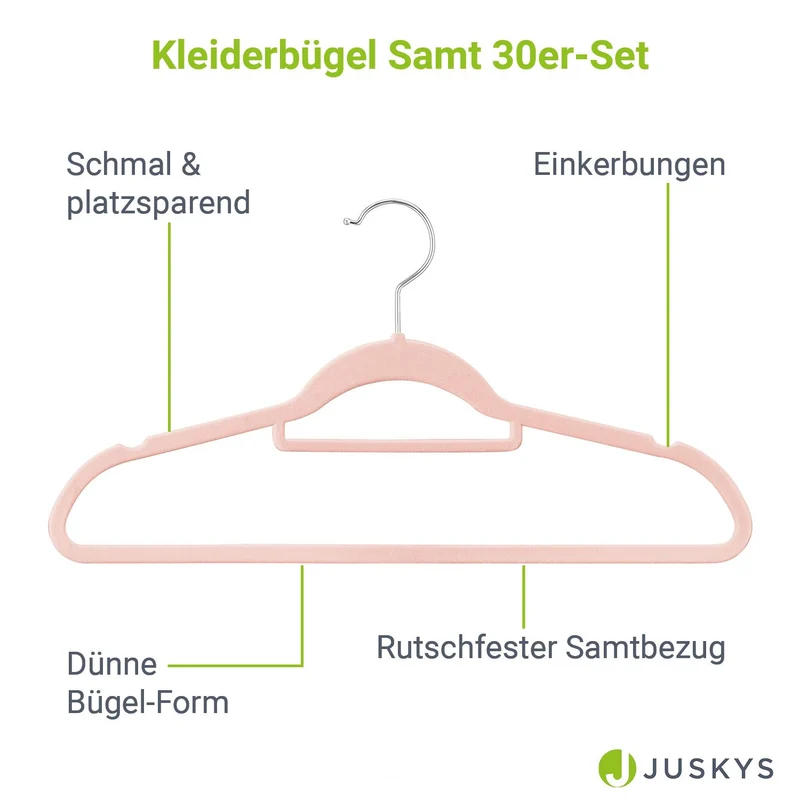 Kleiderbügel - Samt