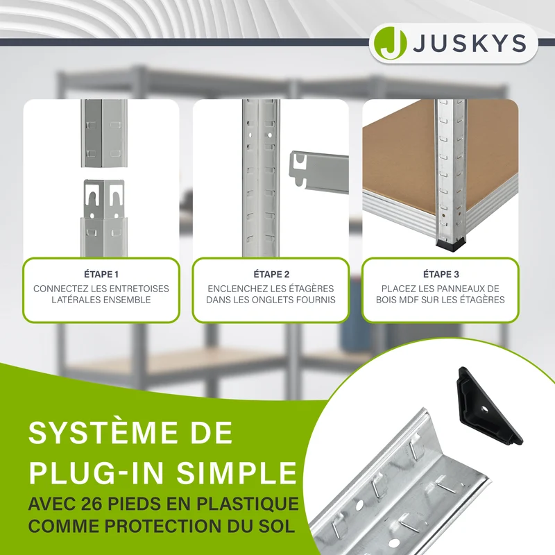 3er Regalsystem 1 Corner & 2 Basic