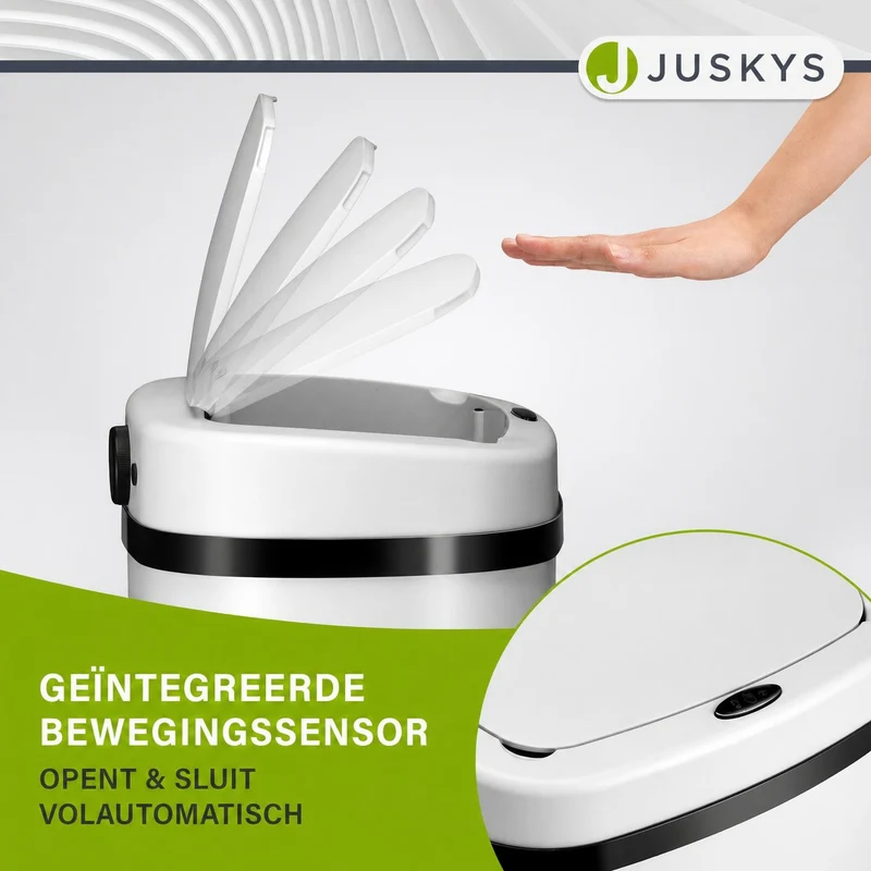 Rechteckiger Mülleimer mit Sensor