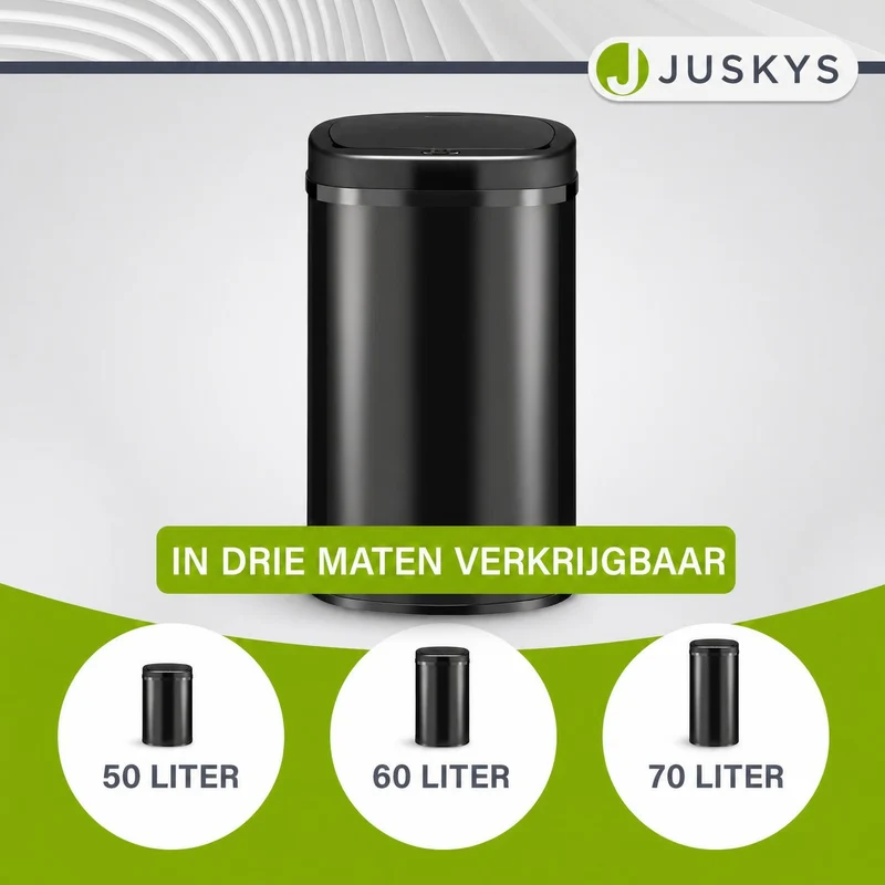 Rechteckiger Mülleimer mit Sensor