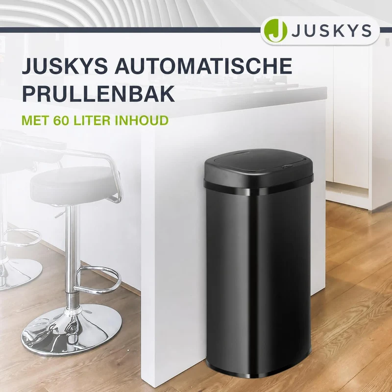 Rechteckiger Mülleimer mit Sensor