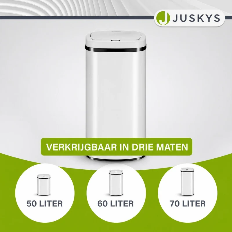 Rechteckiger Mülleimer mit Sensor
