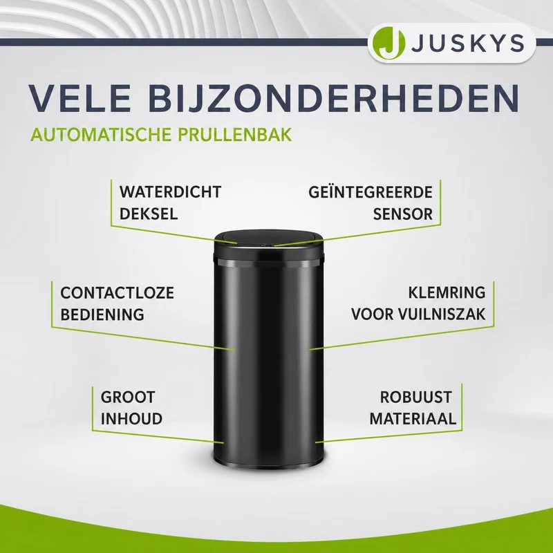 Rechteckiger Mülleimer mit Sensor
