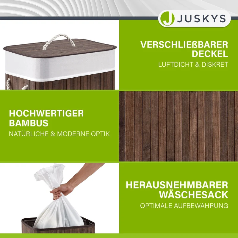 Bambus Wäschekorb Curly