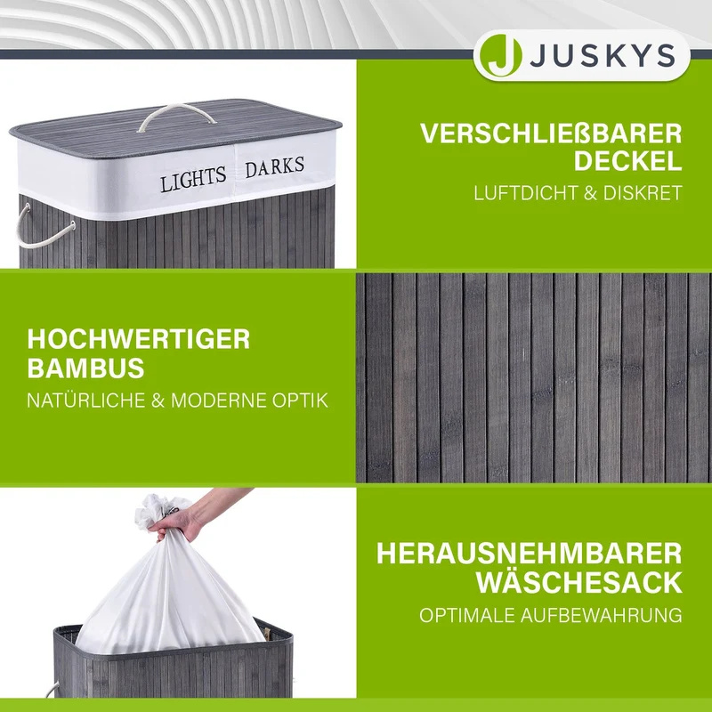 Bambus Wäschekorb Curly