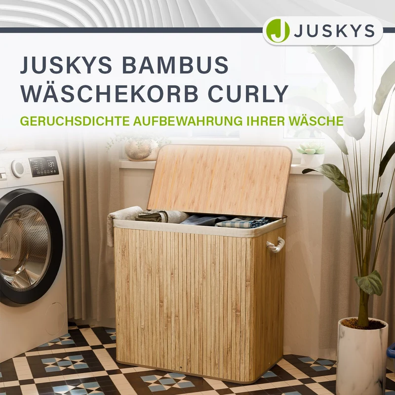 Bambus Wäschekorb Curly