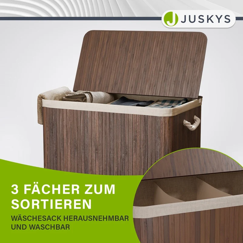 Bambus Wäschekorb Curly