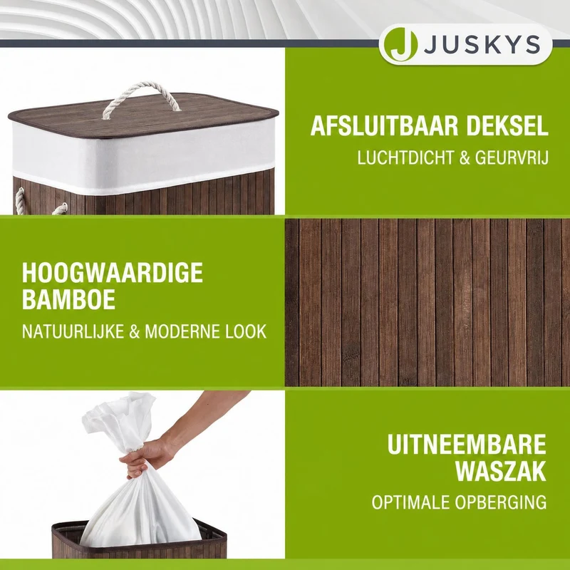 Bambus Wäschekorb Curly