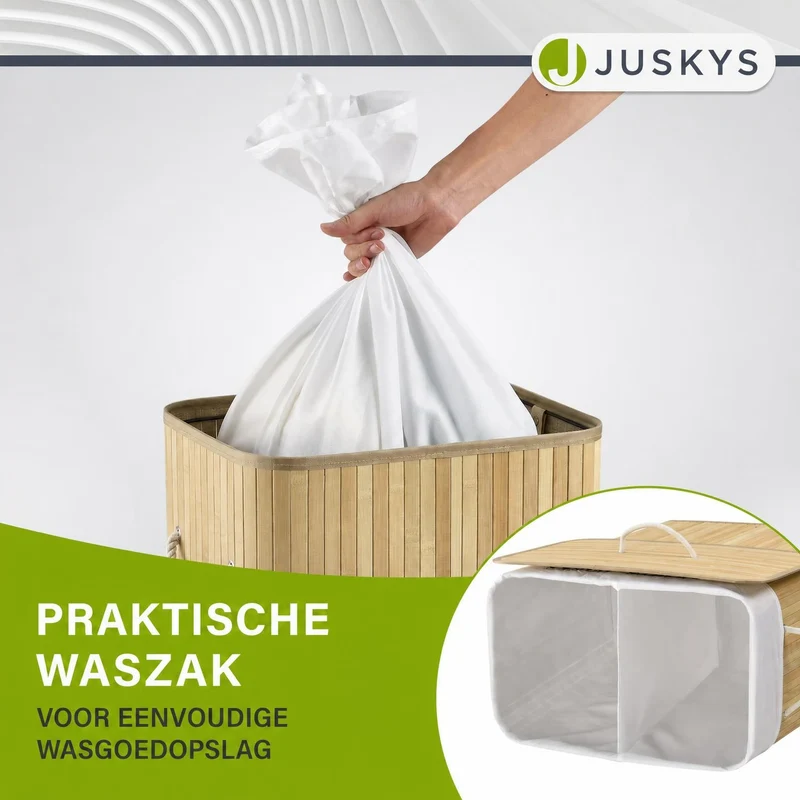 Bambus Wäschekorb Curly