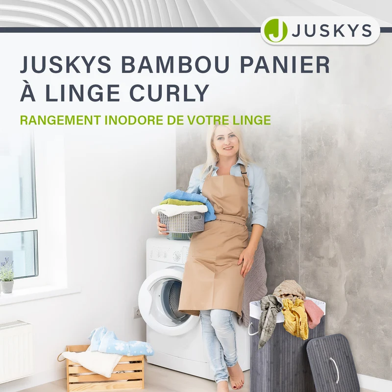 Bambus Wäschekorb Curly