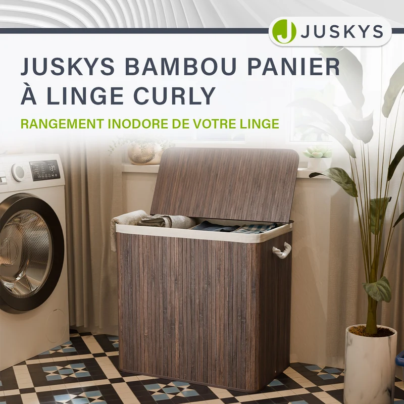 Bambus Wäschekorb Curly