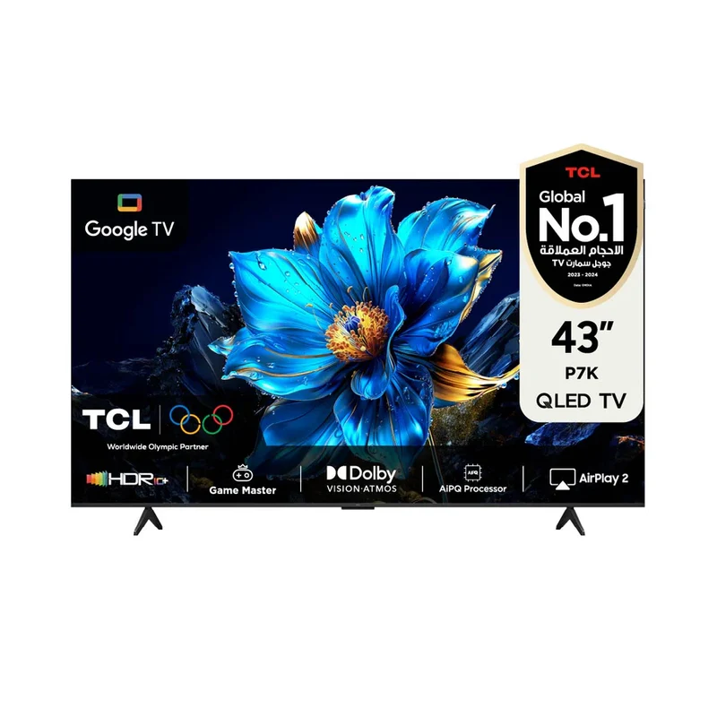 شاشه Tcl حجم 43 موديل p7k