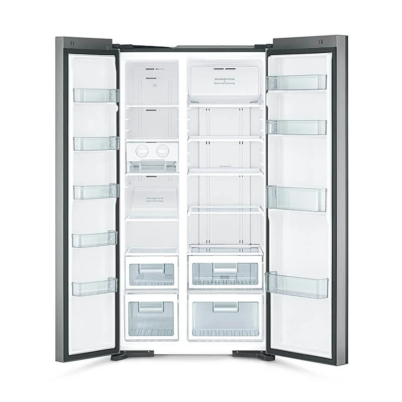 ثلاجة هيتاشي R-S700PUQ0 - سايد باي سايد - أسود زجاجي Hitachi R-S700PUQ0 Refrigerator - Side-by-Side - Black Glass