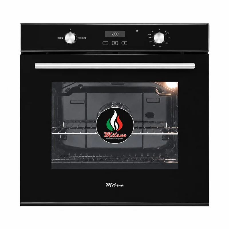 فرن بلت إن ميلانو 60 سم غاز + غاز – زجاج أسود ID-DC45