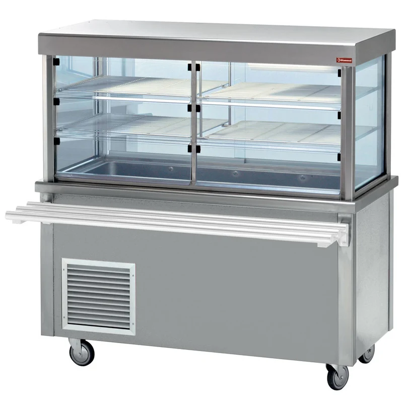 Kühlvitrine mit gekühlter Wanne , 1500 mm , für 4x GN 1/1, RCTV15-R2