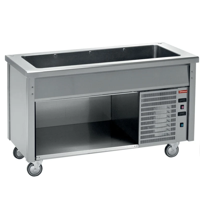 Professionelle Kühlwanne 4x GN 1/1 , 1500 mm , Offener Unterbau, RCT15-R2