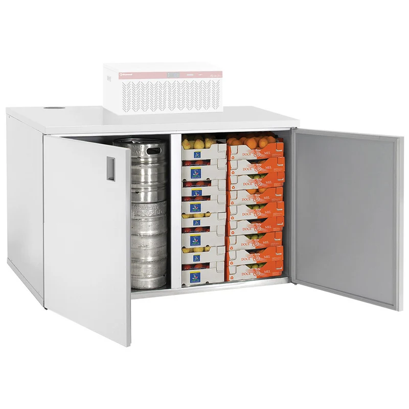 Professioneller Kühlunterbau mit Aggregat , +2 °C bis +8 °C, RBB/2_2_URA/P3-R2