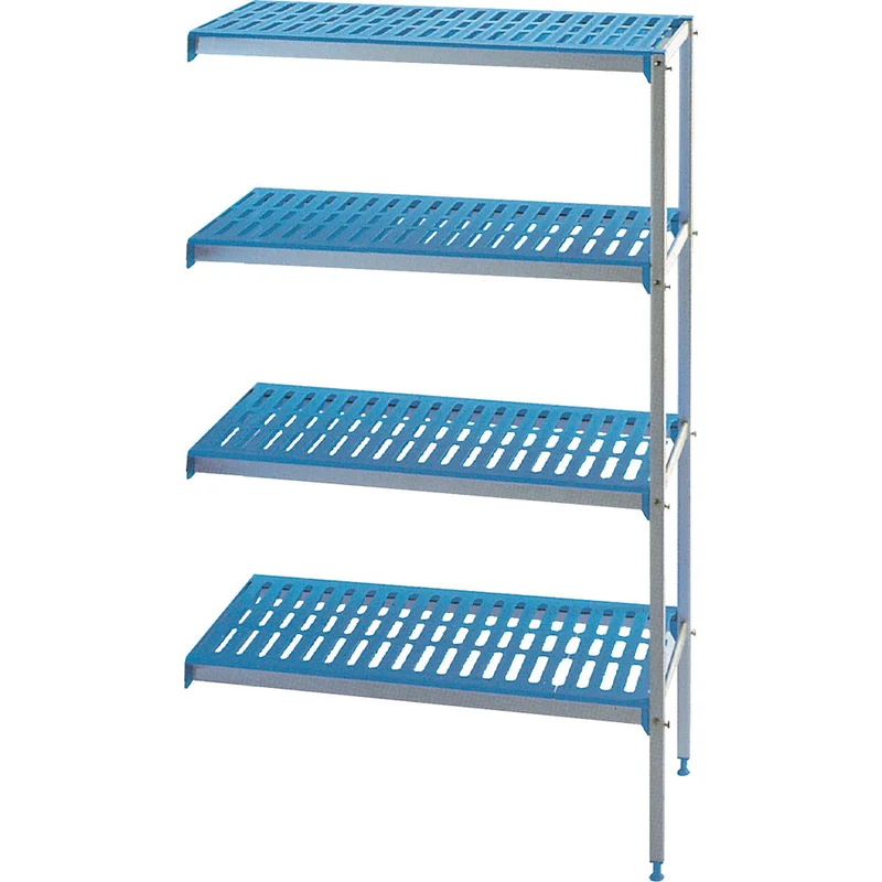 Modulares Gastro Eckregal mit 4 Böden , 1045x400x1750 mm, RAA/104-4/EF