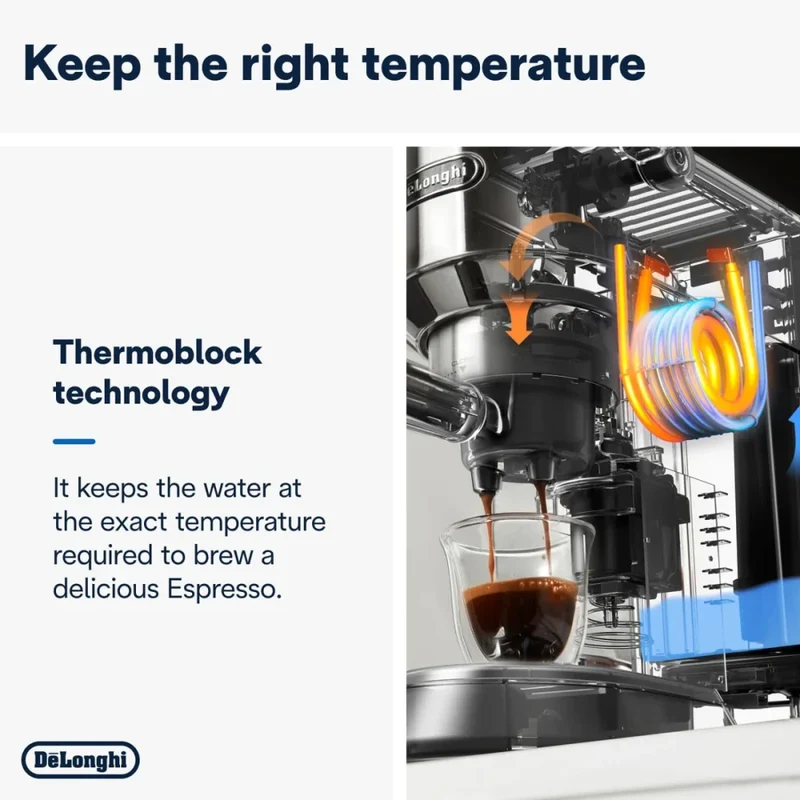 ديلونجي ماكينة القهوة المنزلية بجودة مقهى De'Longhi EC885.BG