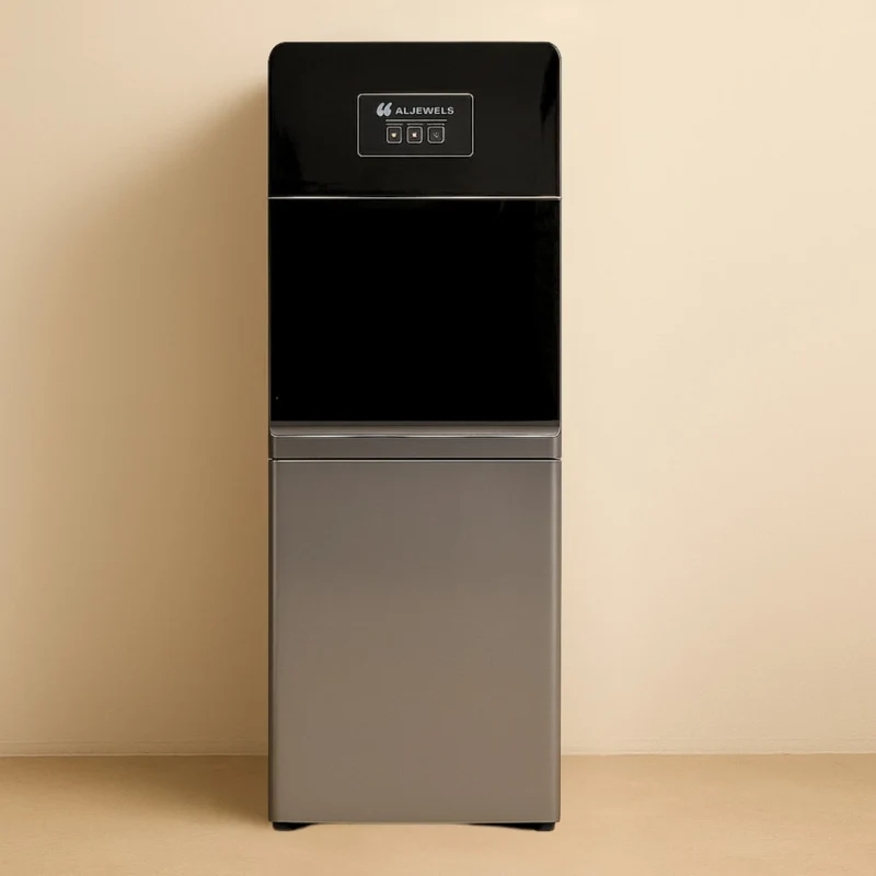 براد ماء جويلز 710 ثلاث حفيات مع خزانة ثلاجة Jewels JWE-710 WTD Water Dispenser – Cold, Hot & Room Temperature with Storage Cabinet