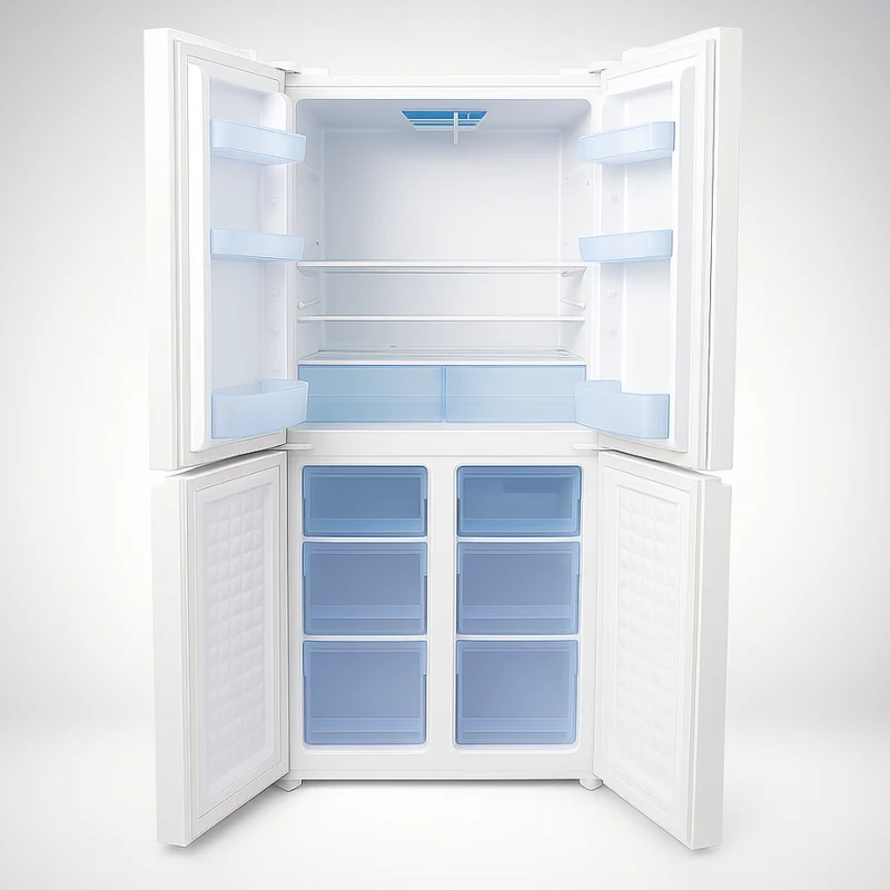 ثلاجة الريان اربع أبواب لون ابيض refrigerator Elryan 4 Door