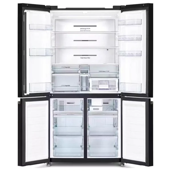 ثلاجة هيتاشي R-WB720VUQ0 GS - فريز من الاسفل 4 ابواب Hitachi R-WB720VUQ0 GS Refrigerator - Bottom Freezer, 4 Doors