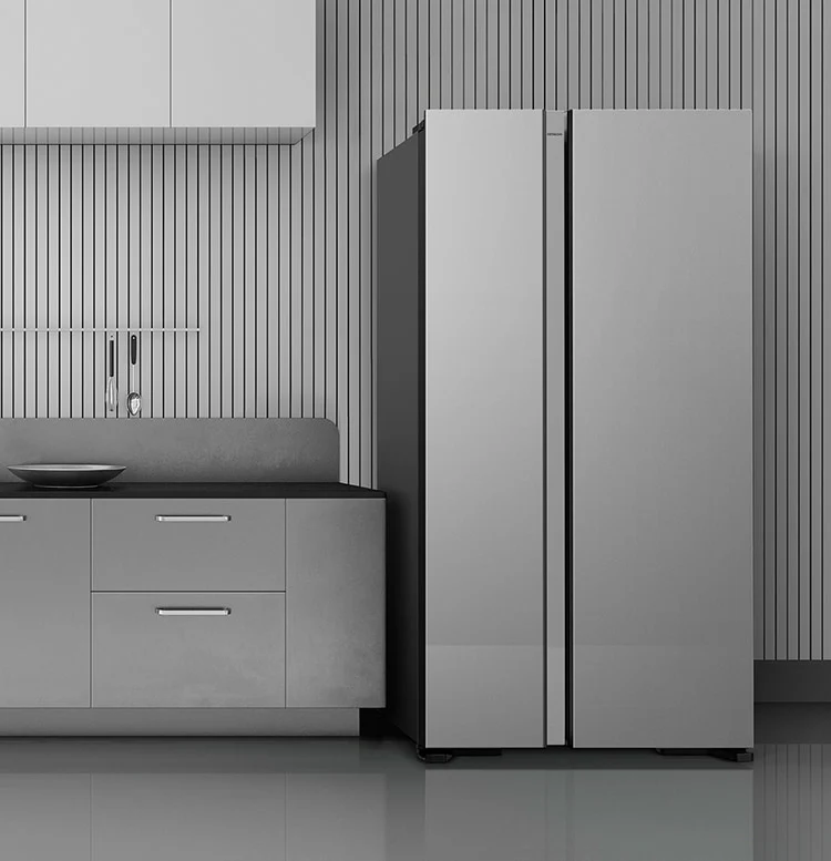 ثلاجة هيتاشي R-S700PUQ0 MGW - سايد باي سايد Hitachi R-S700PUQ0 MGW Side-by-Side Refrigerator