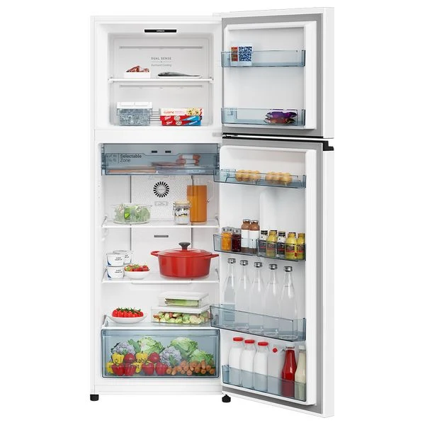ثلاجة هيتاشي بابين - 17 قدم - ابيض Hitachi 2-Door Refrigerator - 17cu ft - White