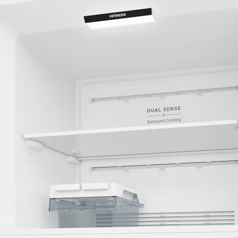 ثلاجة هيتاشي بابين - 17 قدم - ابيض Hitachi 2-Door Refrigerator - 17cu ft - White