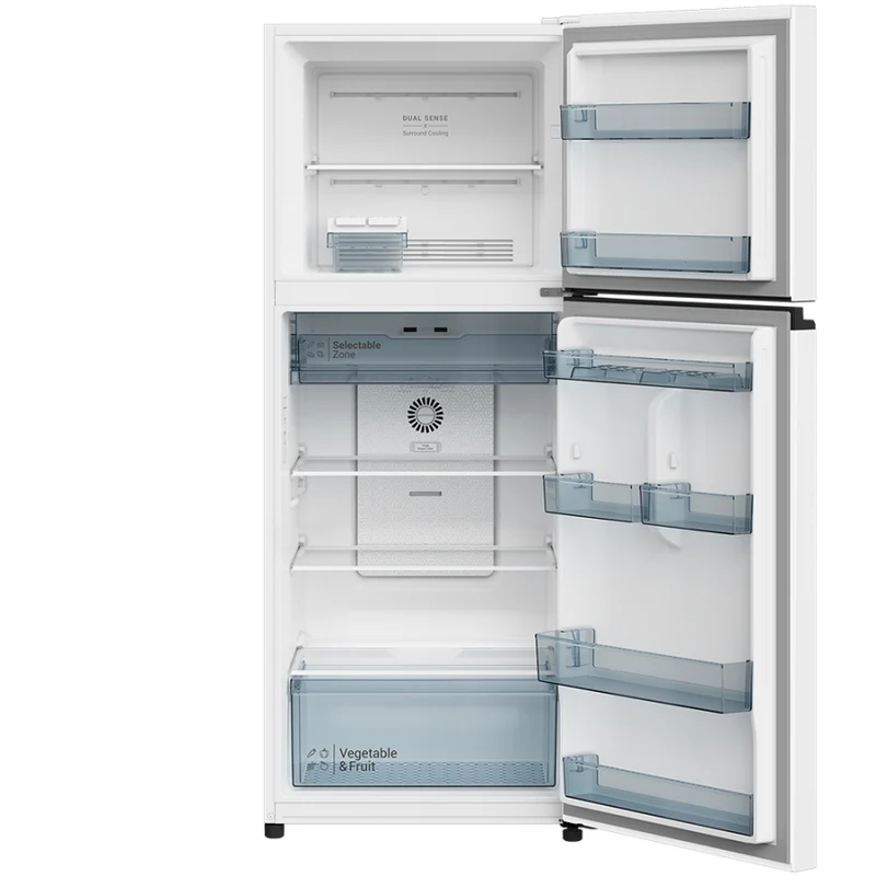 ثلاجة هيتاشي ببابين 18 قدم - ابيض- HRTN6408SPWH Hitachi 18 cu. ft. 2-Door Refrigerator - White