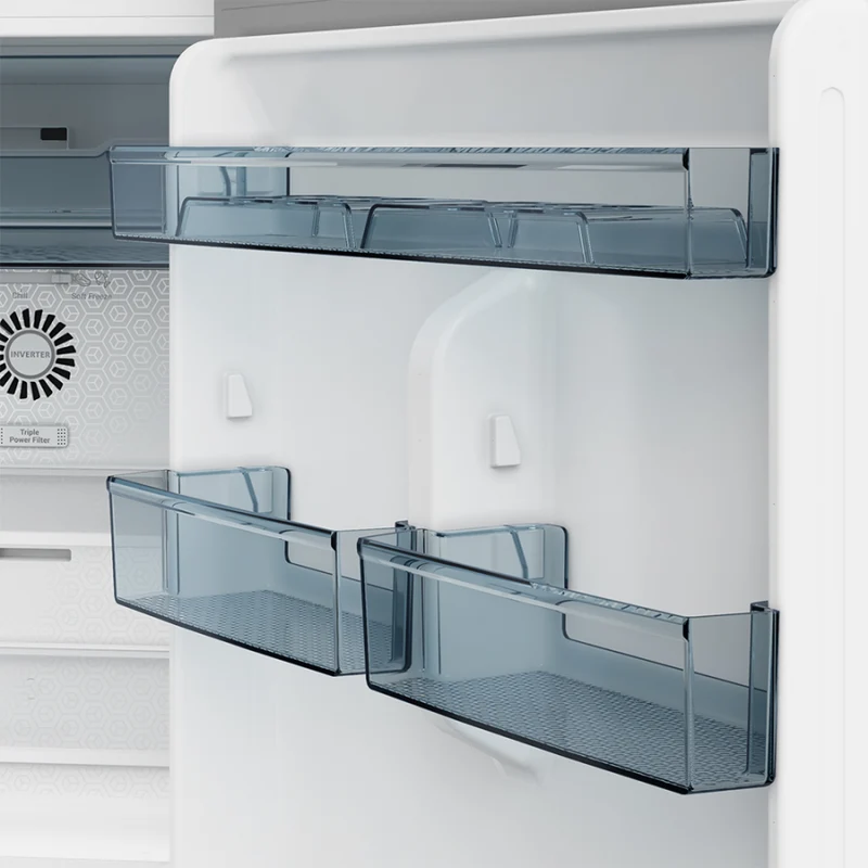 ثلاجة هيتاشي ببابين 18 قدم - ابيض- HRTN6408SPWH Hitachi 18 cu. ft. 2-Door Refrigerator - White