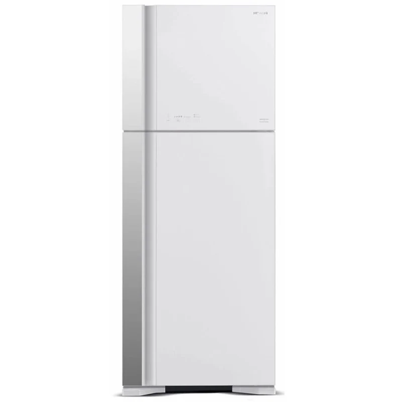 هيتاشي ثلاجة بابين 20 قدم ابيض زجاجي- HRTN7489DFGPGWQ Hitachi 2-door refrigerator, 20 cubic feet