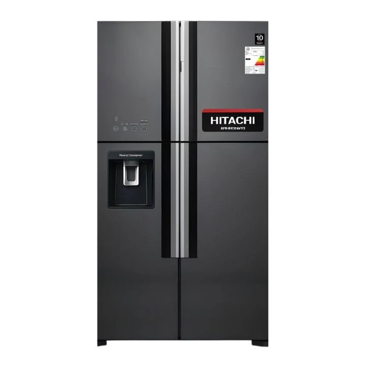 ثلاجة هيتاشي بأربعة أبواب R-W760PUQ7 GGR Hitachi 4-Door Refrigerator R-W760PUQ7 GGR