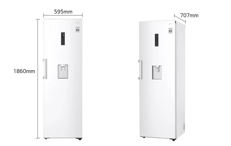 EQDM511 EQFM514 LG TWIN ثلاجة مجمدة توأم ال جي ابيض