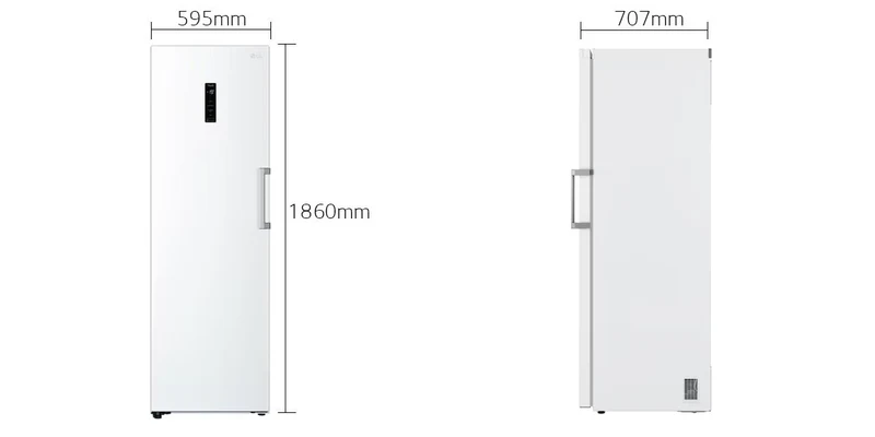 EQDM511 EQFM514 LG TWIN ثلاجة مجمدة توأم ال جي ابيض