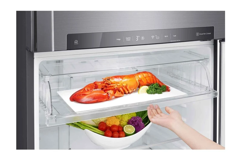 GNM-732HLI LG ثلاجة ال جي 24 قدم لون فضي