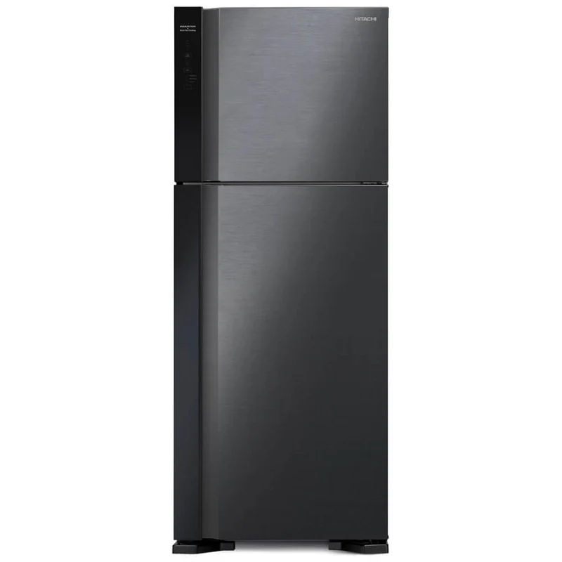 ثلاجة هيتاشي ببابين 20 قدم ستيل اسود- HRTN7489DFBBKIQ Hitachi 2-door refrigerator, 20 cubic feet, black metal