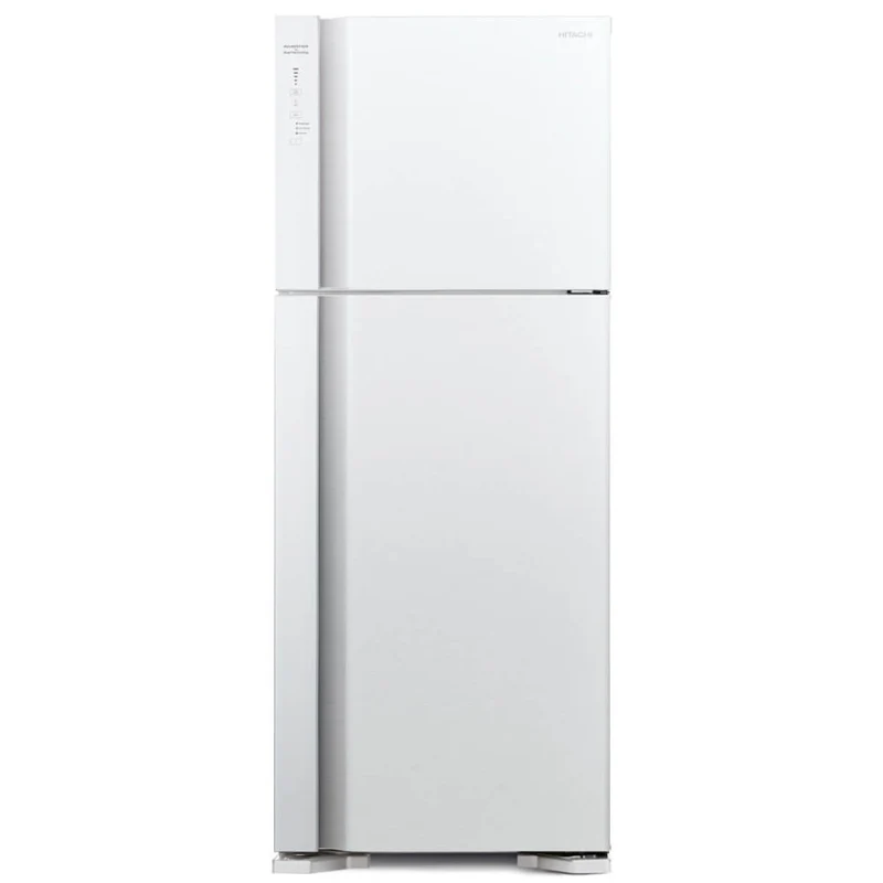 ثلاجة هيتاشي ببابين 20 قدم معدن ابيض- HRTN7489DFPWHIQ Hitachi 2-door refrigerator, 20 cubic feet, white metal
