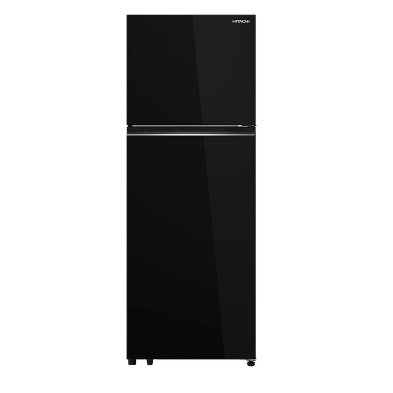 ثلاجة هيتاشي - 17 قدم زجاج اسود -HRTN6443SGBK Hitachi Refrigerator - 17 cu ft - Two Door Refrigerator -